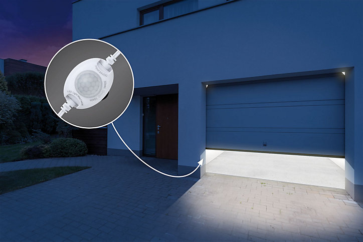 Détecteur de mouvement MaxLED Night Paulmann 144W IP20 blanc H.3,3 x P.3,5 cm