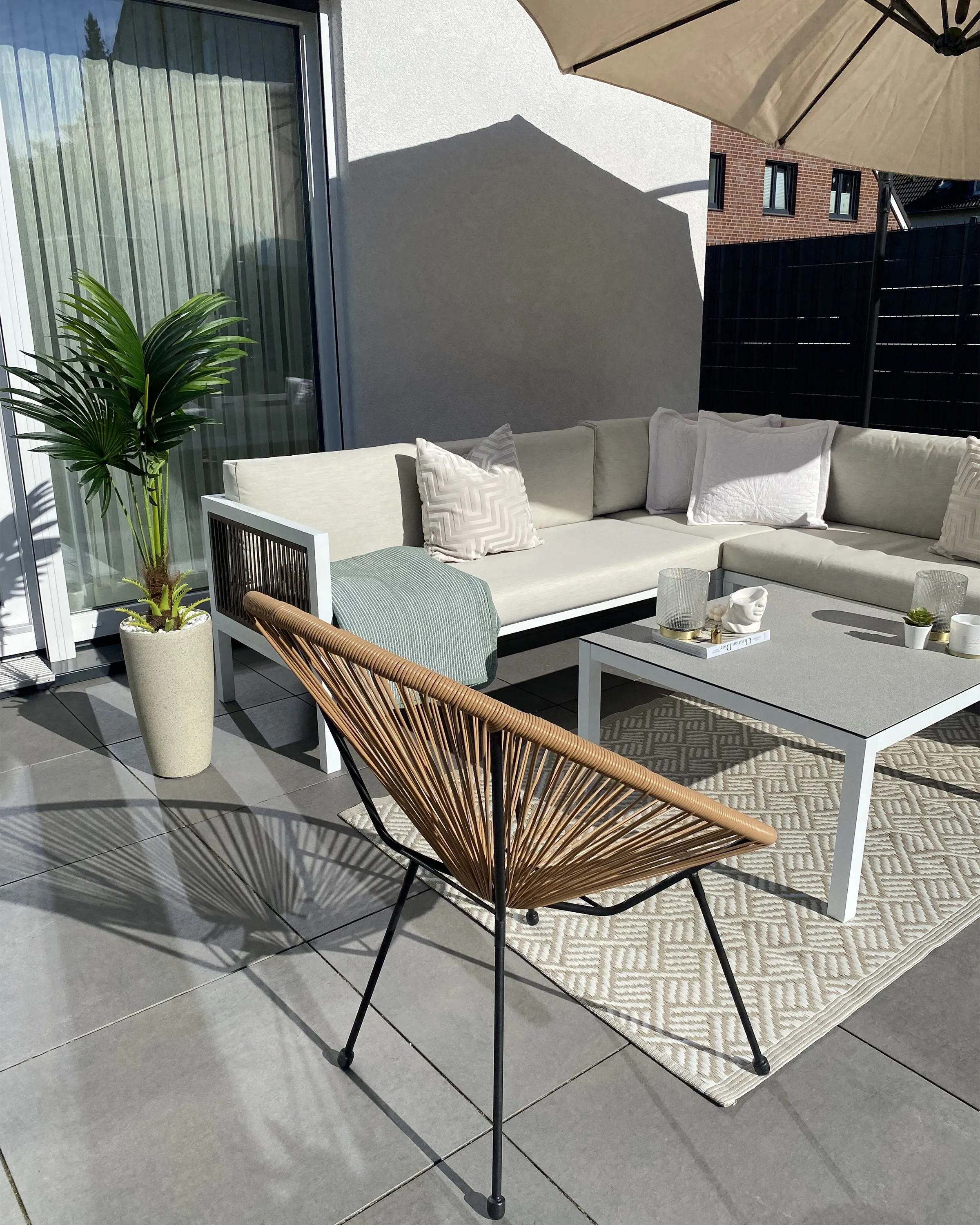 Kunstplant FAN PALM 100 cm Groen