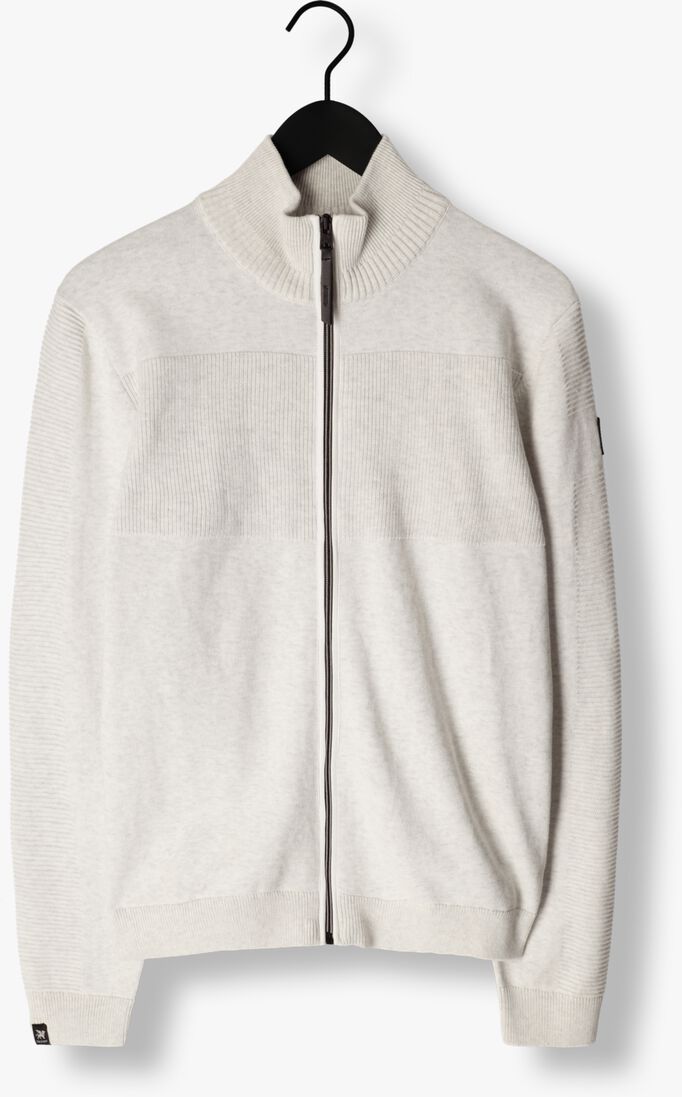 VANGUARD witte vanguard vest zip jacket cotton melange
