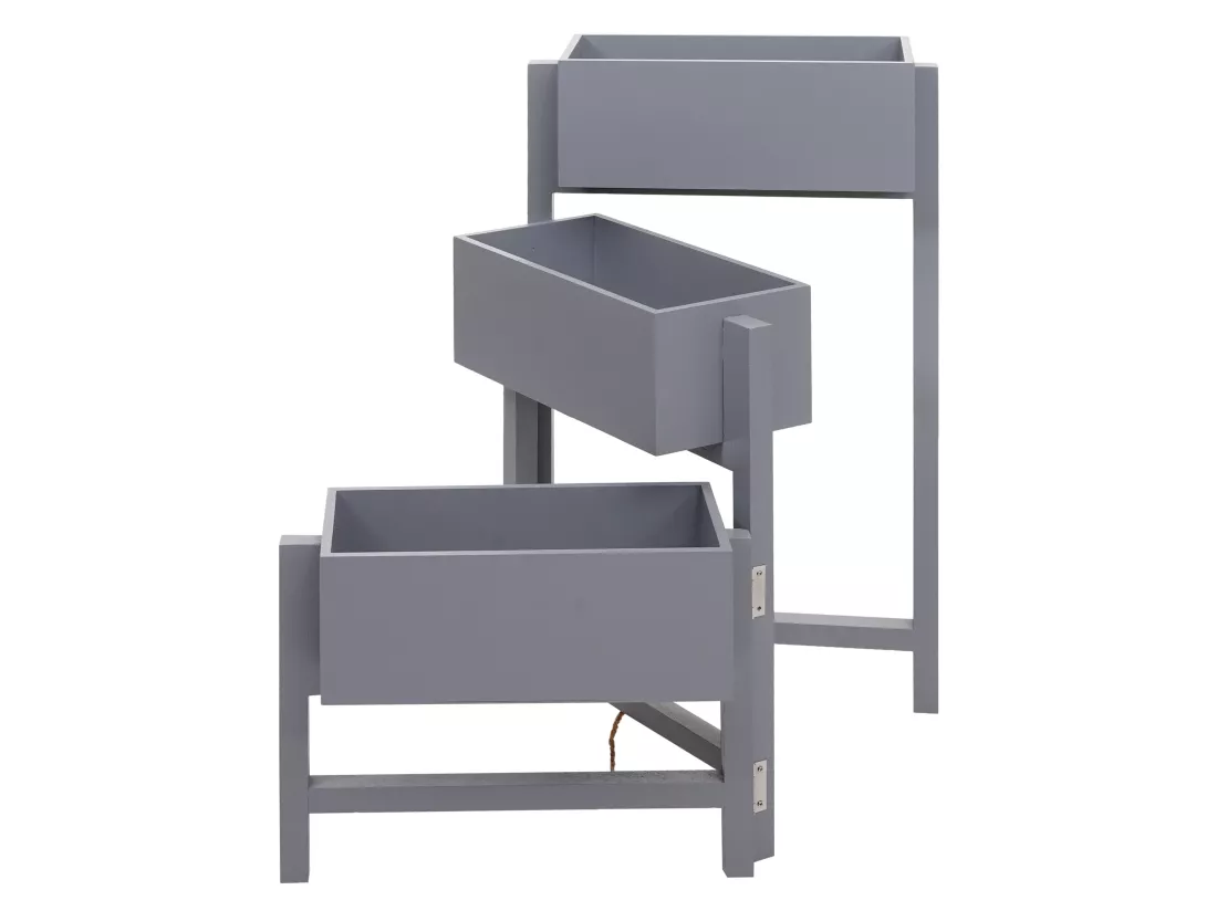 Étagère à plantes Étagère sur pied, gris-bleu