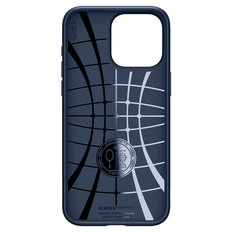 iPhone 15 Liquid Air Case Gummi Hülle (ACS06791) - Navy (Matt)