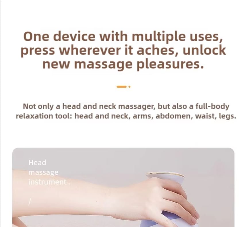 Thalia - USB oplaadbare hoofd- en hoofdhuidmassager