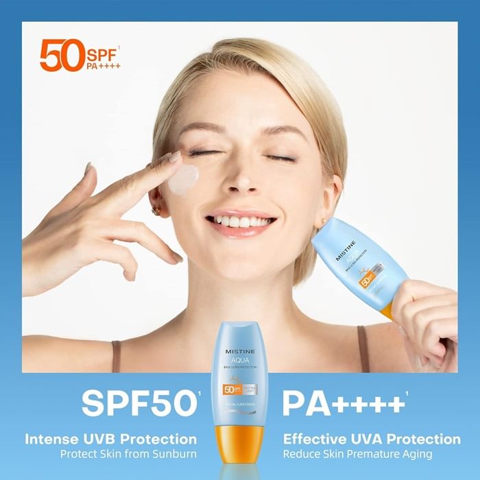 MISTINE - Aqua Base Ultra Protection Matte & Light Facial Sunscreen Pro SPF50 PA ++++