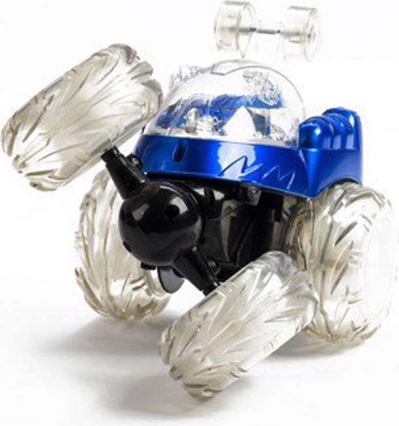 Crazy Tumbler Stunt Car - Fjernstyret Rc Bil Med Lys - Blå - Yinrun