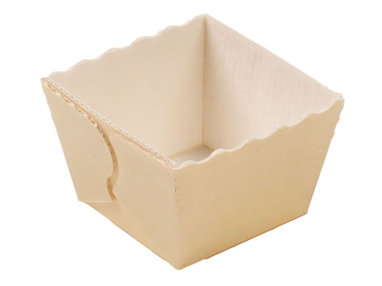 Moule de cuisson carton (x 1600) - Easy Bake - 4,5 x 4,5 x ht 4 cm - Nordia