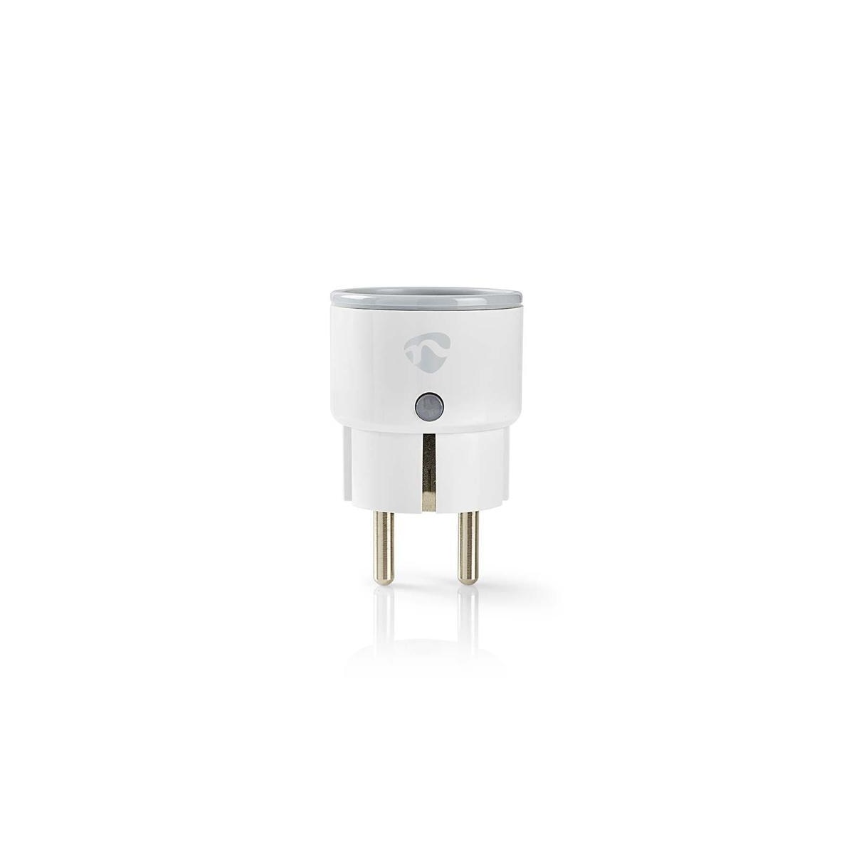 Nedis SmartLife Smart Plug | Wi-Fi | IP21 | Efektmåler | 2500 W | Jordet kontakt / Type F (CEE 7/7) | -10 - 40 °C | Android™ / IOS | Hvit | 1 stk