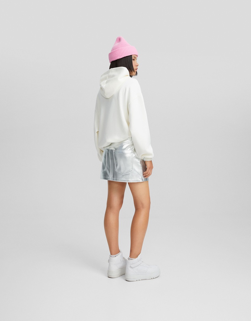 Moletom oversized com estampa de Nova York