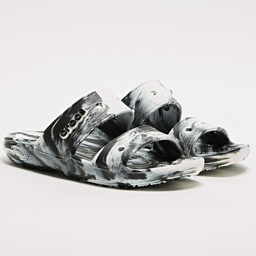 Sandales Classic Crocs Marbled Sandal Blanc Noir