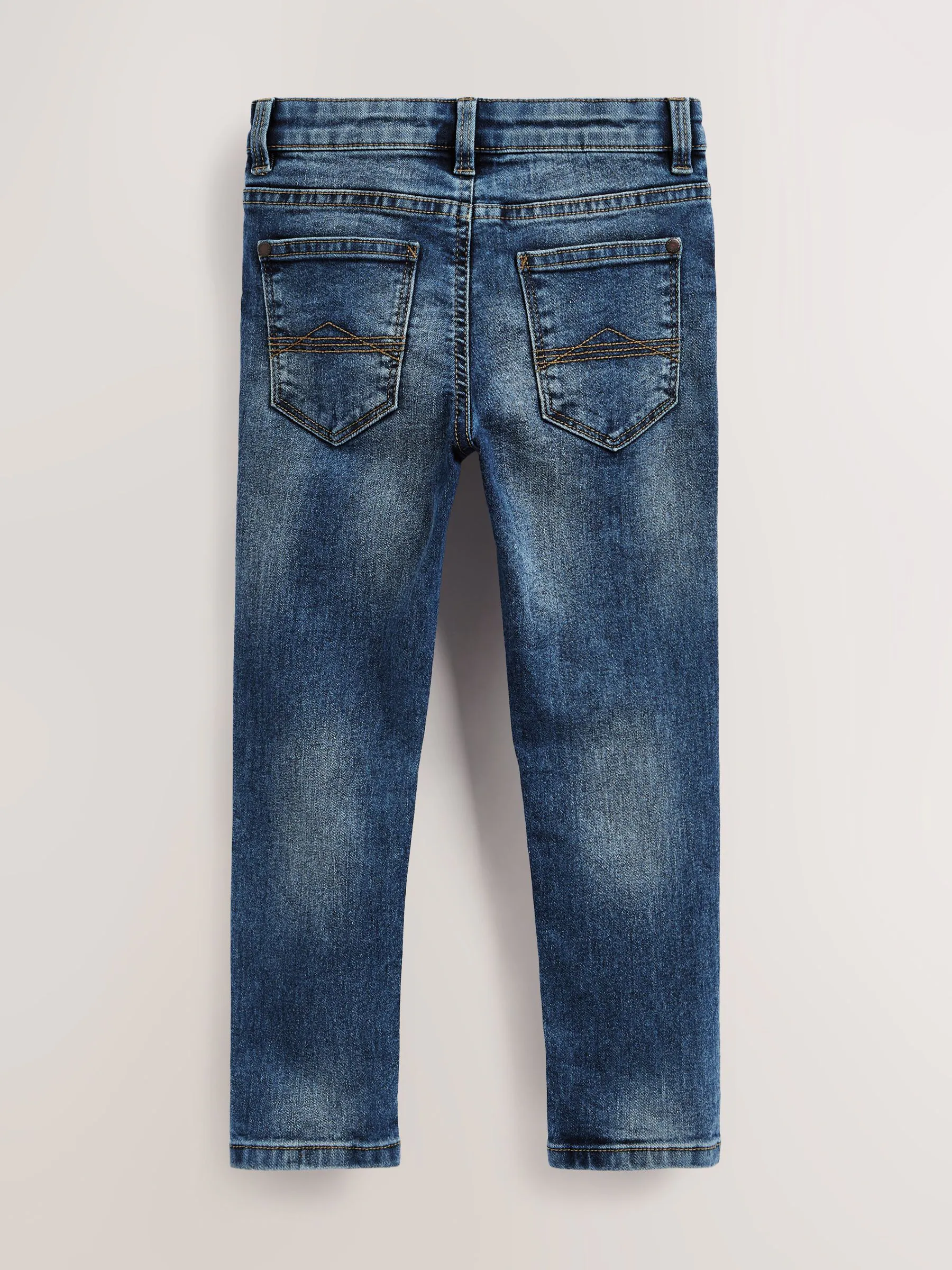 Blauw met zuurwassing - Stretchjeans (3-17jr)