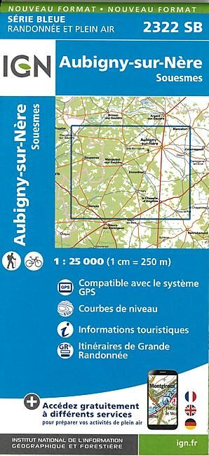 IGN - 2322 SB AUBIGNY SUR NERE 1 25 000