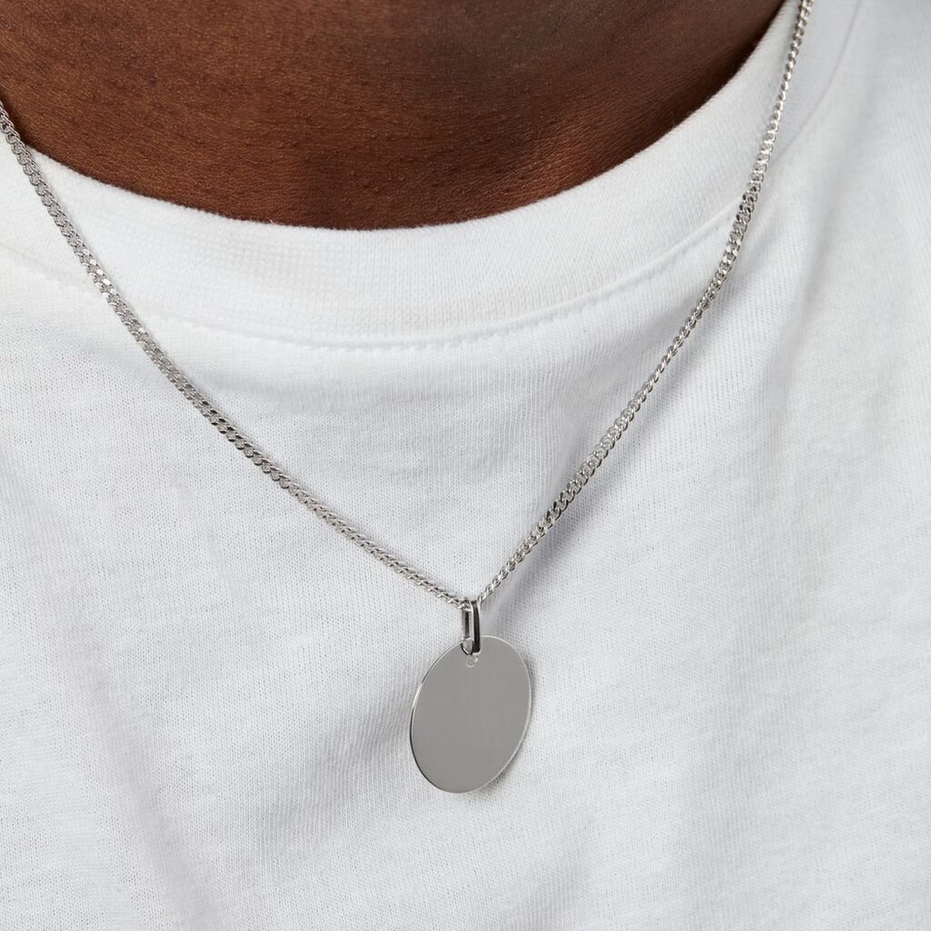 Pendentif Elisandre Argent Blanc