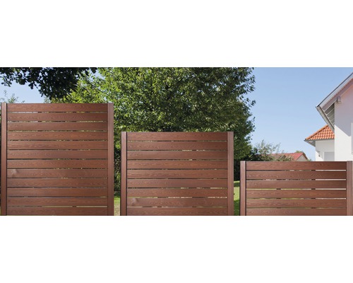 Hoofdelement, BuildiFix-Zaun type C kit, 180 x 180 cm, bruin