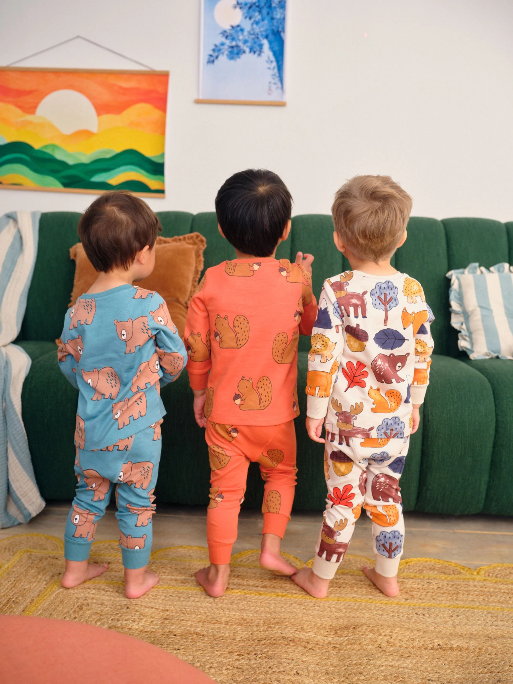 Multi - Verpakking van 3 knusse pyjama's (9 mnd-8 jr)