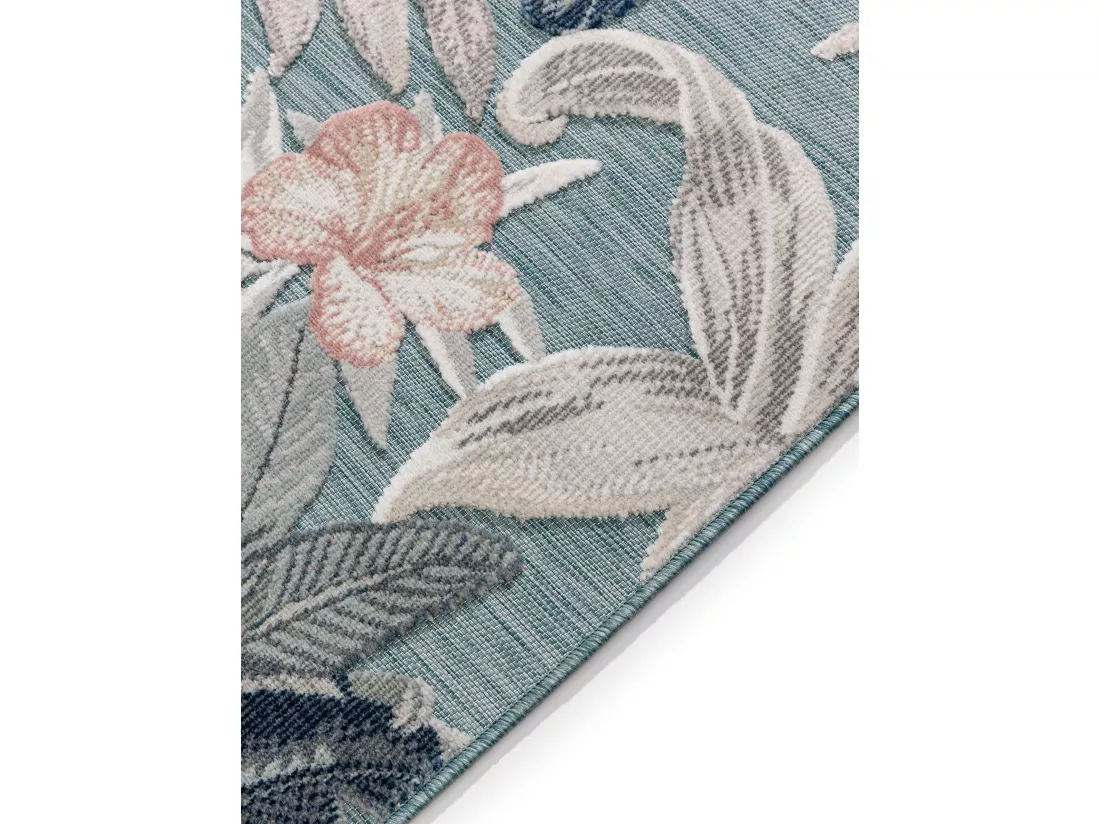Tapis d'extérieur & intérieur Flora Multicouleur 80x250 cm