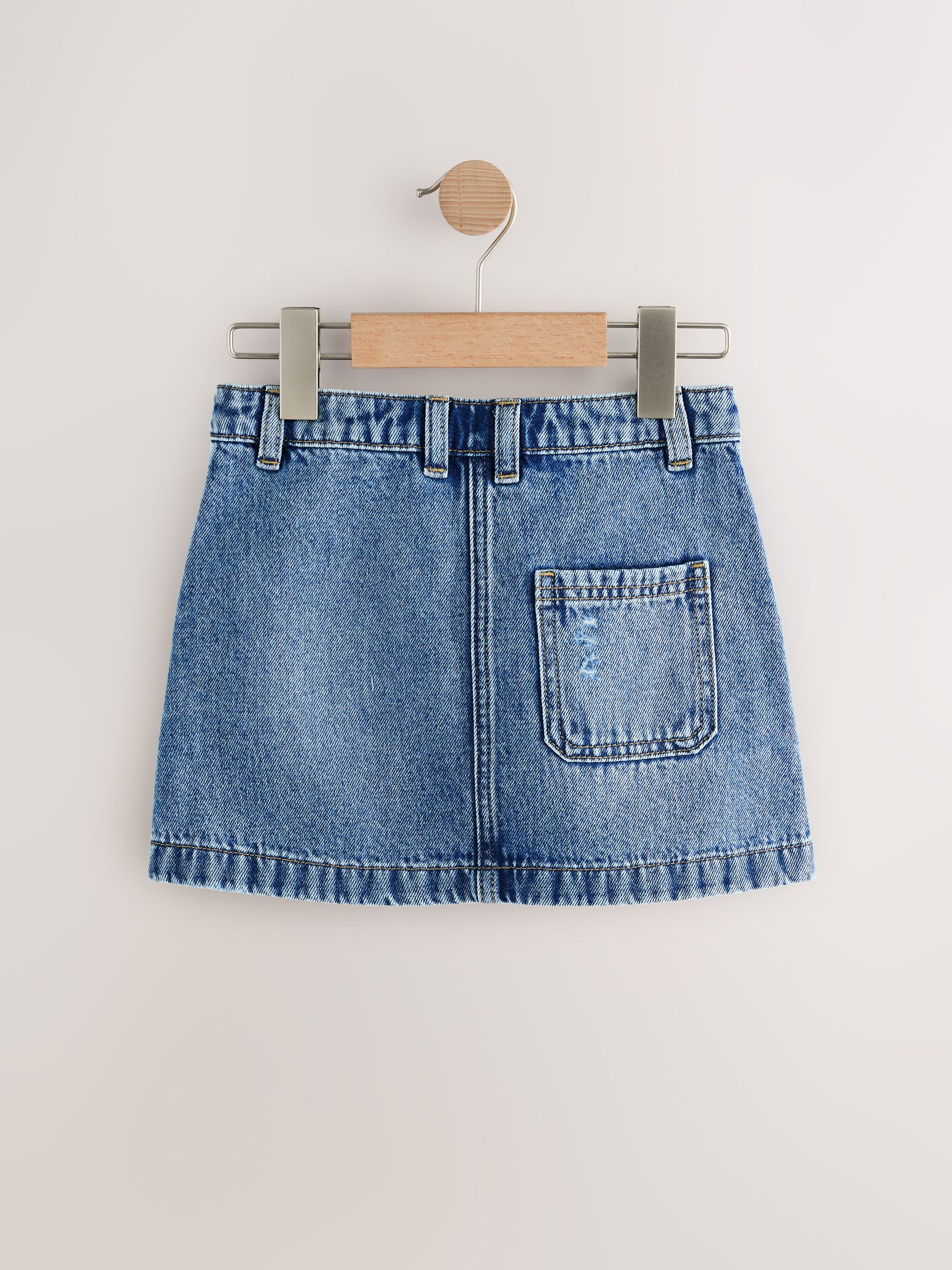 Normaal blauw - Denim rok (3-16jaar)