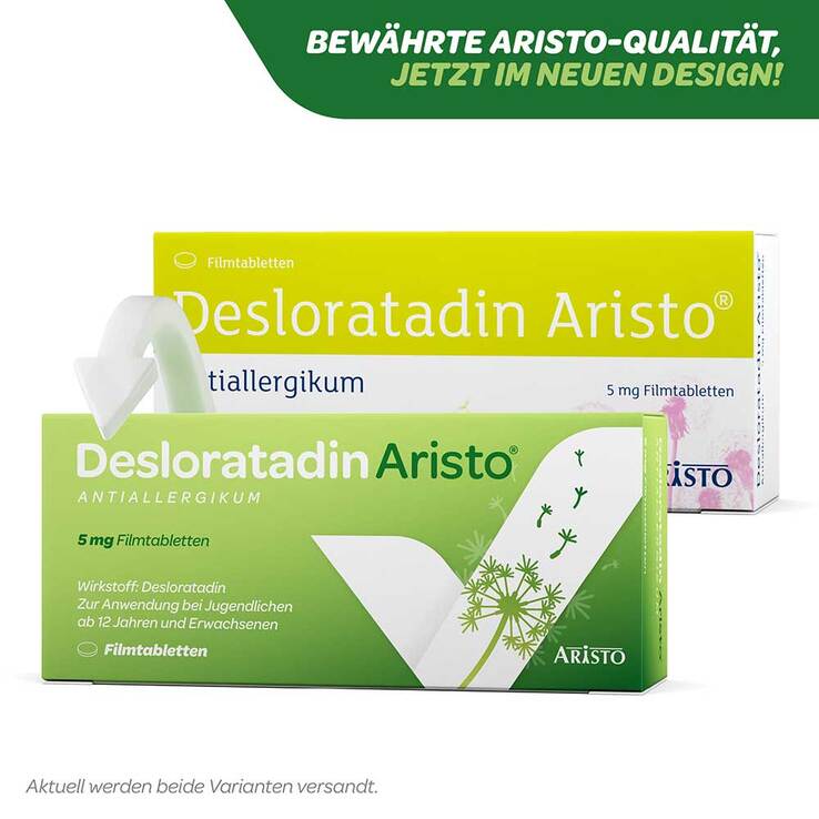 Desloratadin Aristo Antiallergikum 5 mg Filmtabletten, 50 St