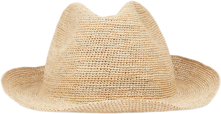 Lovelies VIVIANI - RAFFIA HAT Brown stripe