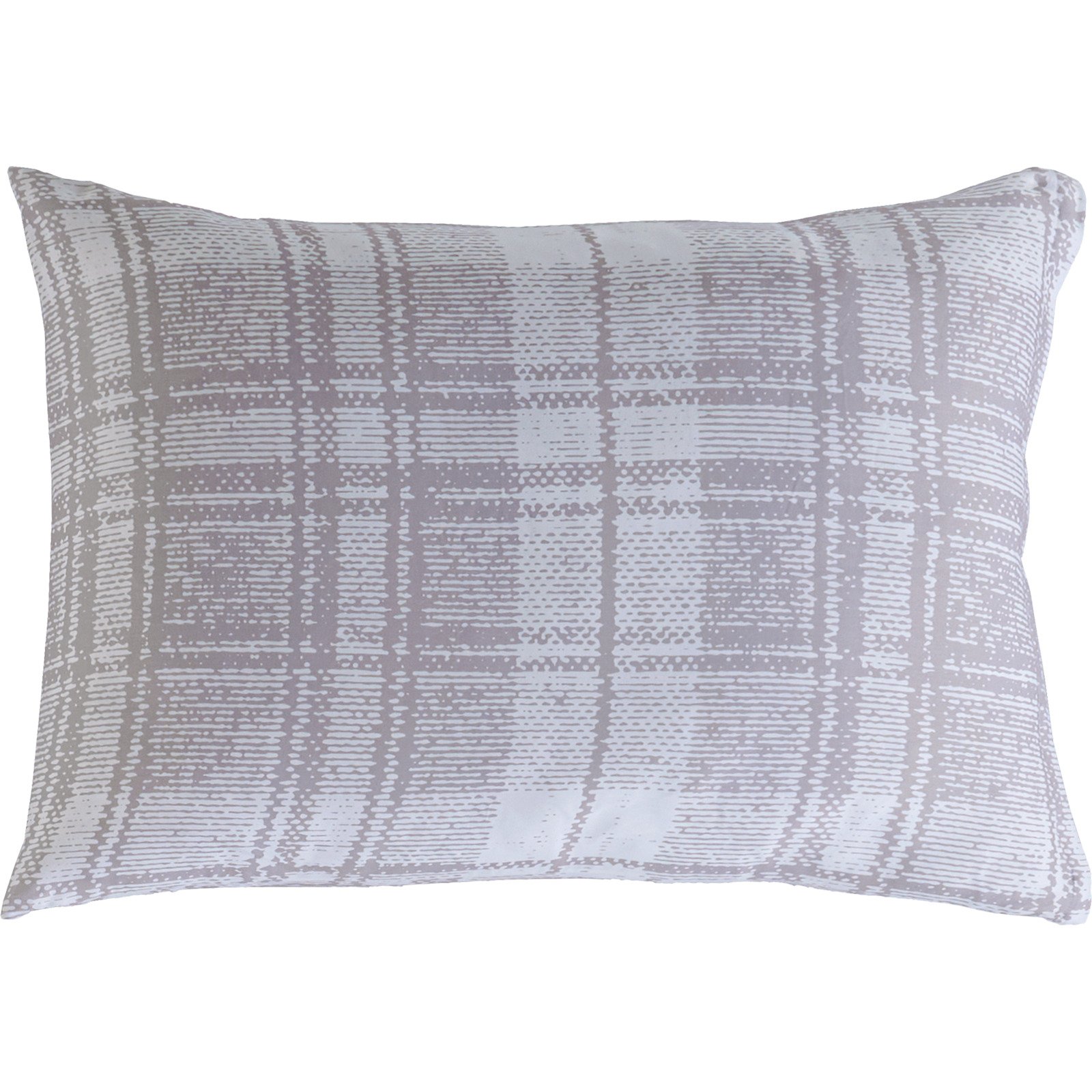 Bettwäsche Satin Karomuster grau 50x70 Kissenbezug