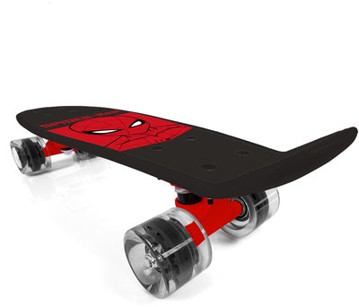 Marvel Spider-Man Pennyboard Skateboard, Svart/Rød