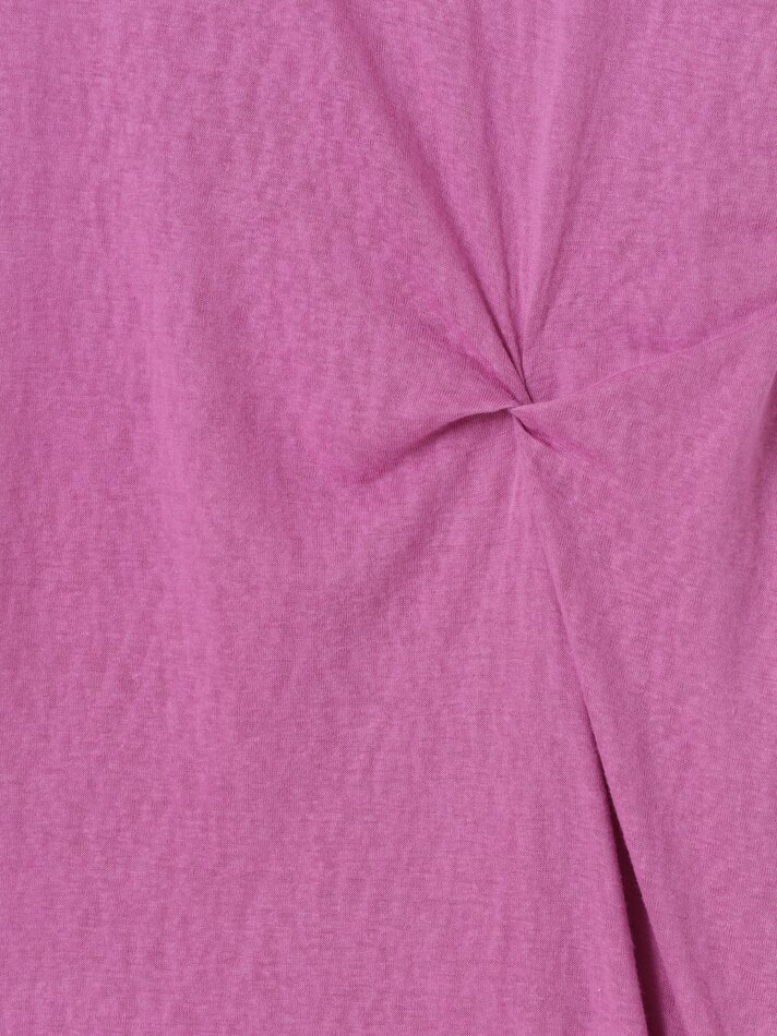 Vestido com nó lateral - Rosa