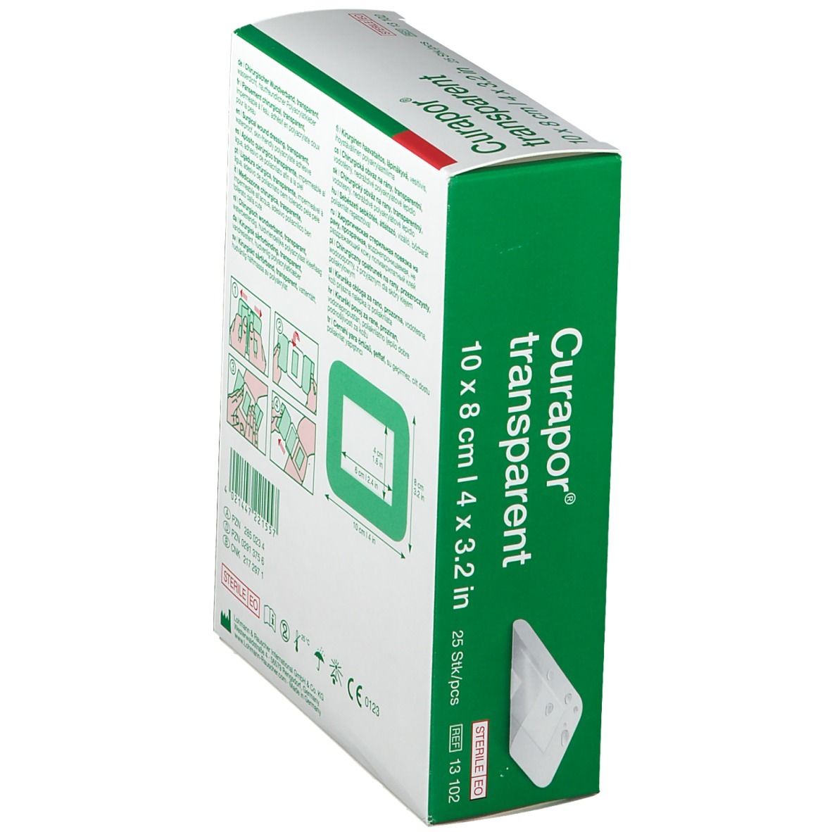Curapor® transparent 8 cm x 10 cm steril