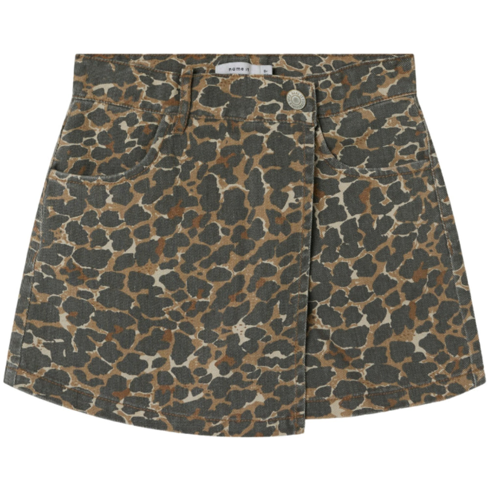 Køb Name It Affogat Leo Washed Down Leo Twill Skort