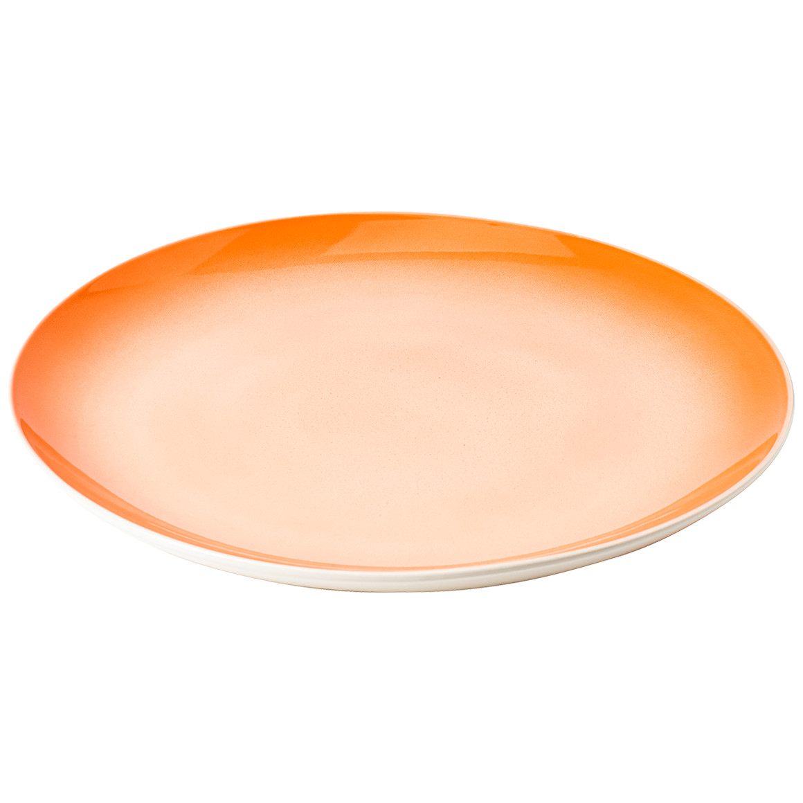 My Home Große Servierplatte mit Farbverlauf orange / creme