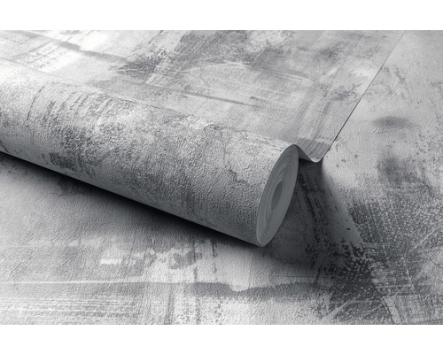 Vliesbehang A55501 Geborstelde textuur grijs