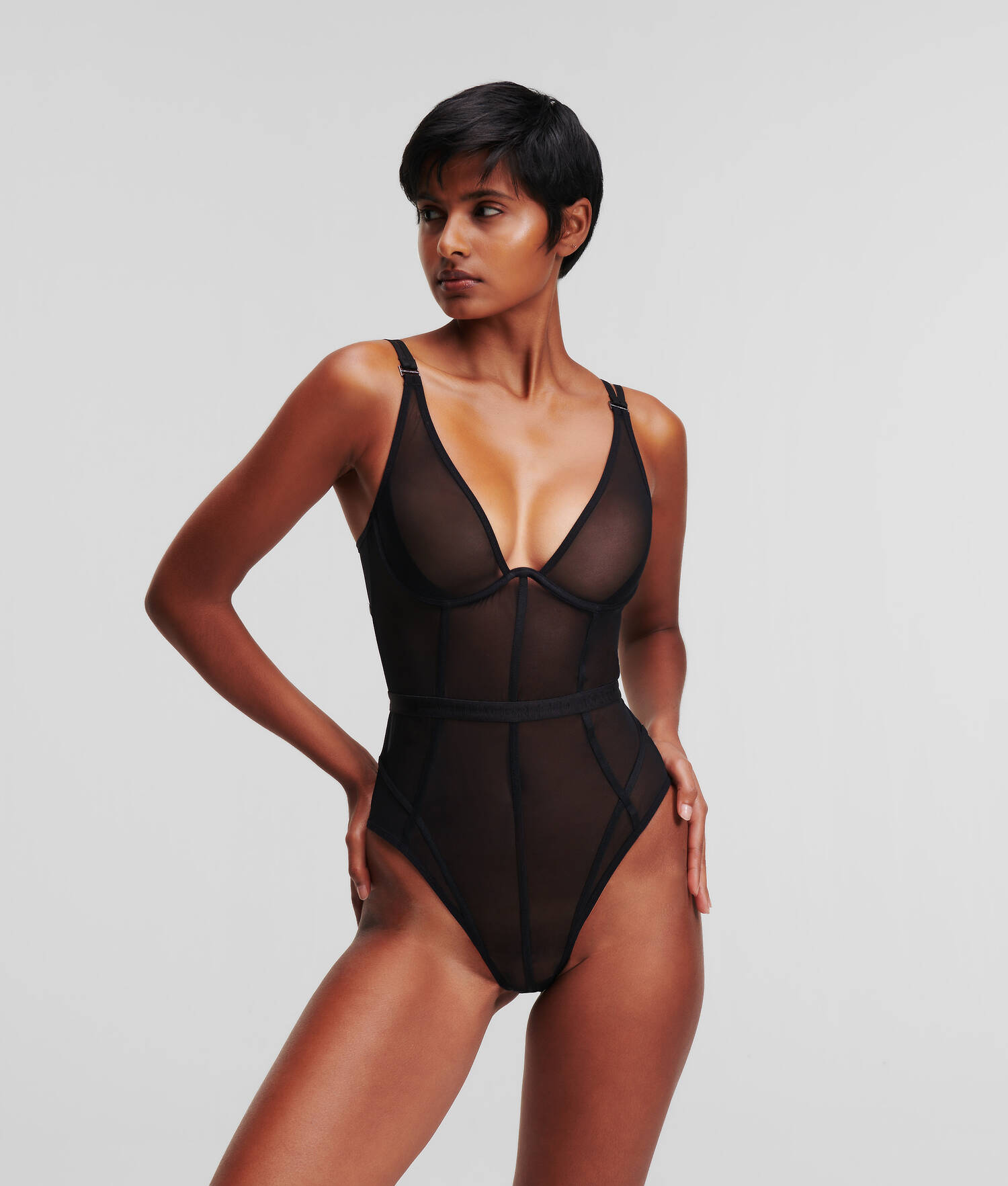 BODY TRANSPARENT À ARMATURES