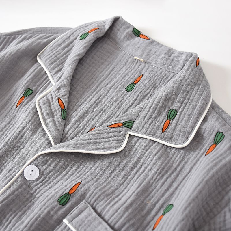 Dogini - Pyjamaset: Wortelprint Shirt met korte mouwen + Shorts