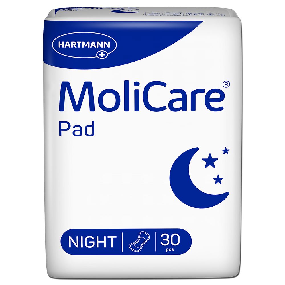 MoliCare Pad Night Inkontinenzeinlagen: sicherer Schutz in der Nacht bei leichter Blasenschwäche