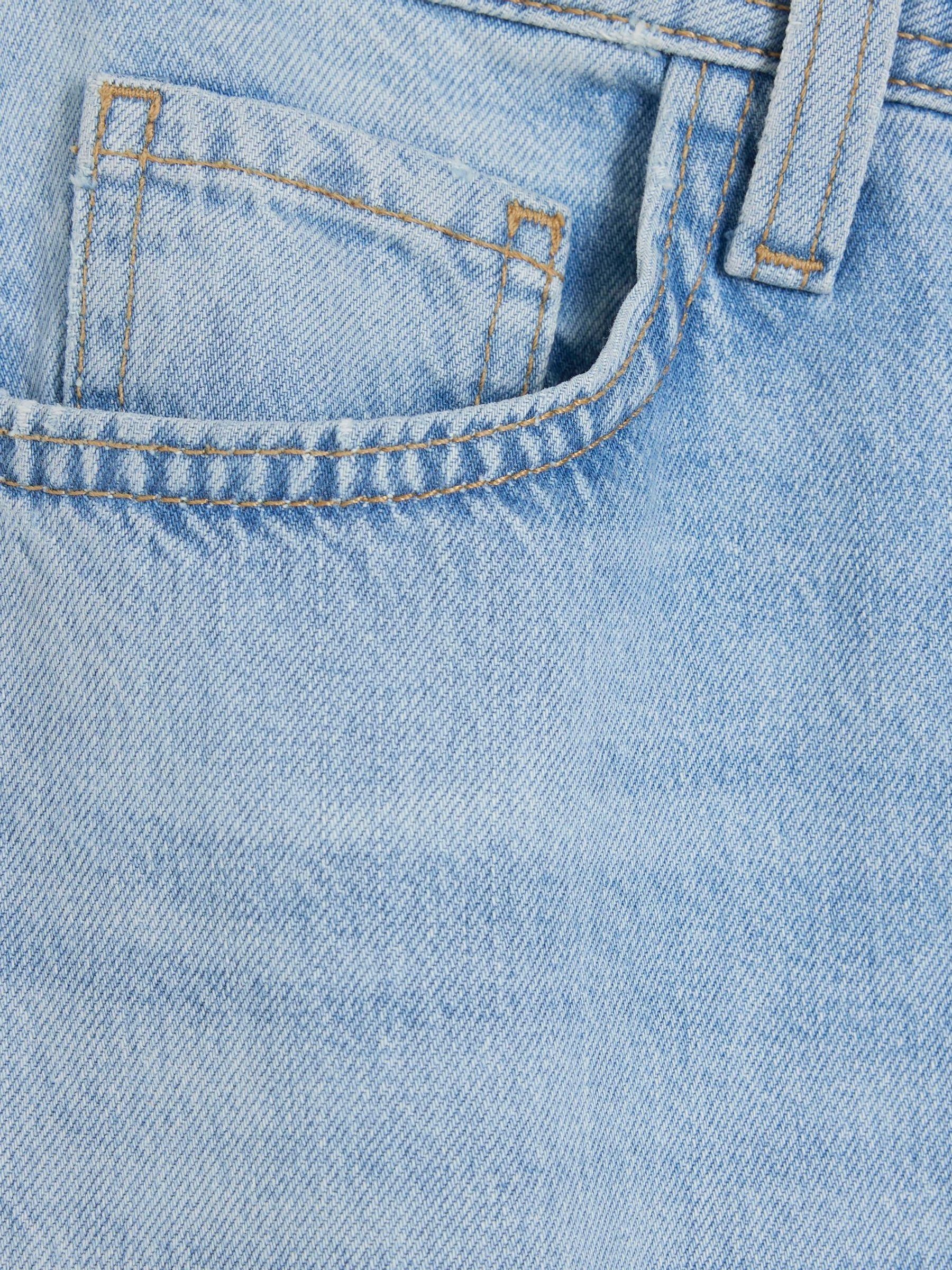 Blauw - River Island Seamed Barrel Jeans