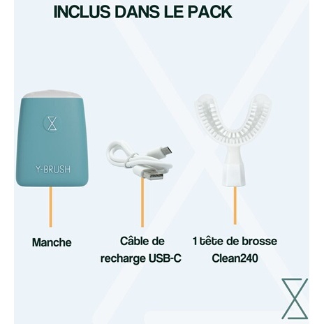 Brosse à dents électrique Y-brush sonique Essential