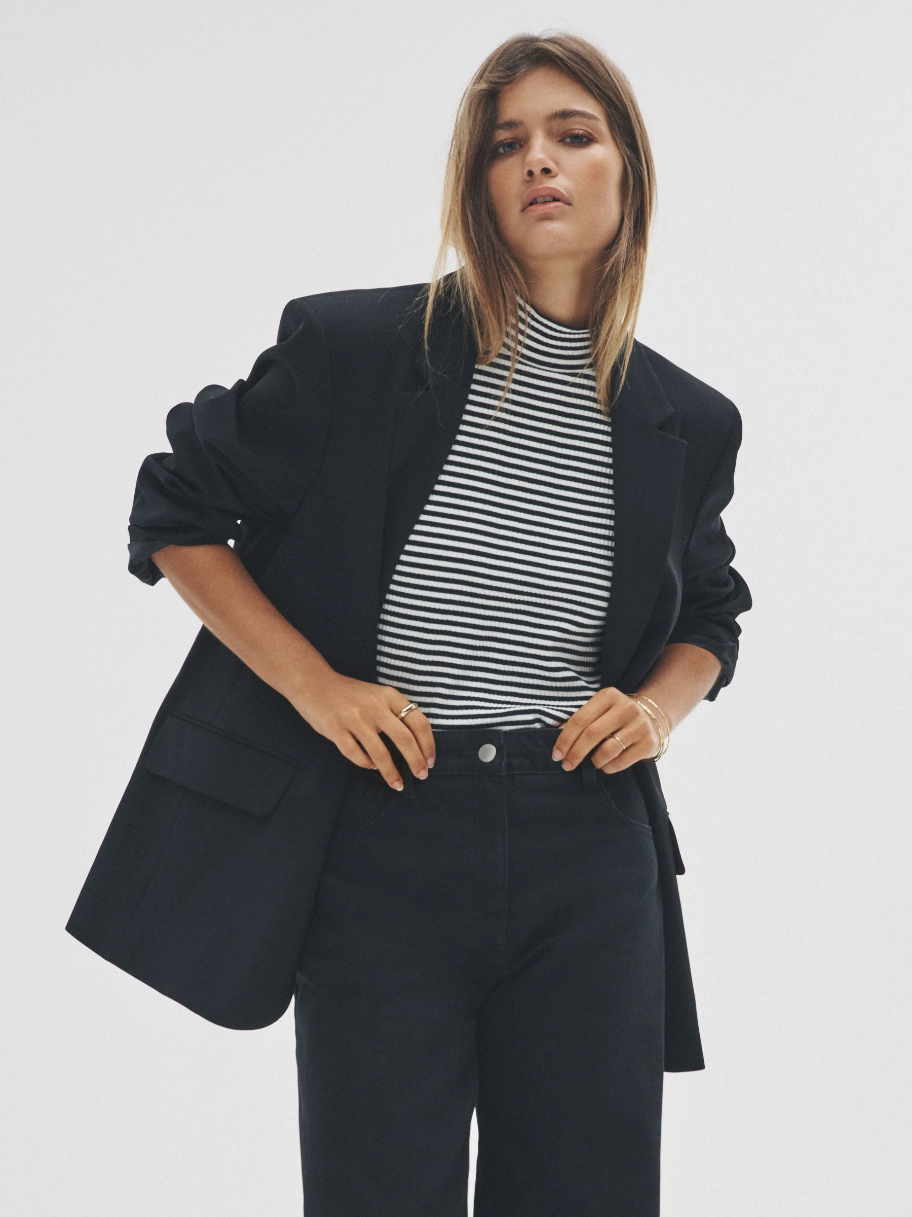 Zwart - The Set Single Breasted Blazer