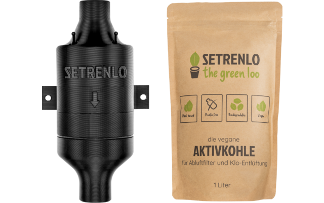 Setrelino Inline-Klo-Entlüftung mit Aktivkohle