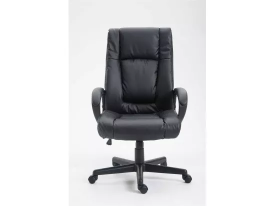 Chaise de bureau - Similicuir & Noir - Noir - XL Sparta