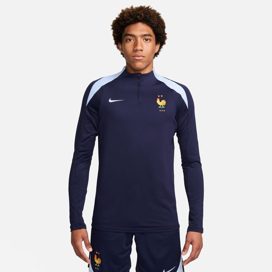 France Maillot d'Entraînement Dri-FIT Strike Drill - Bleu/Bleu