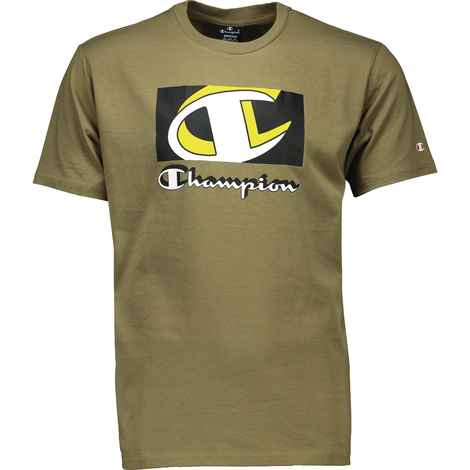 Champion Herren-T-Shirt Crew Fanzine L, olive