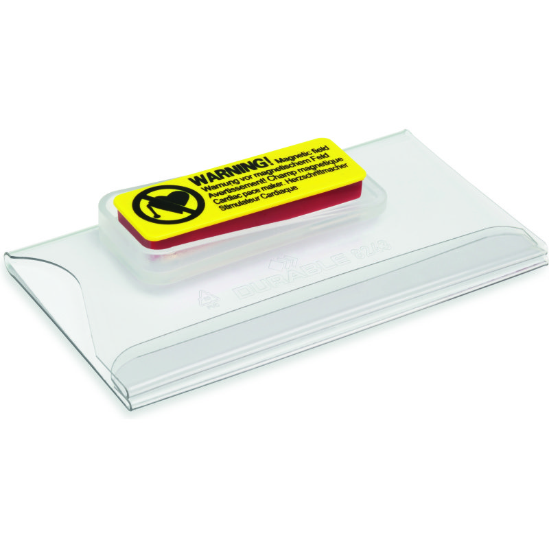 Porte-Badge 40x75 mm avec aimant FIXPLUS - Boîte de 25