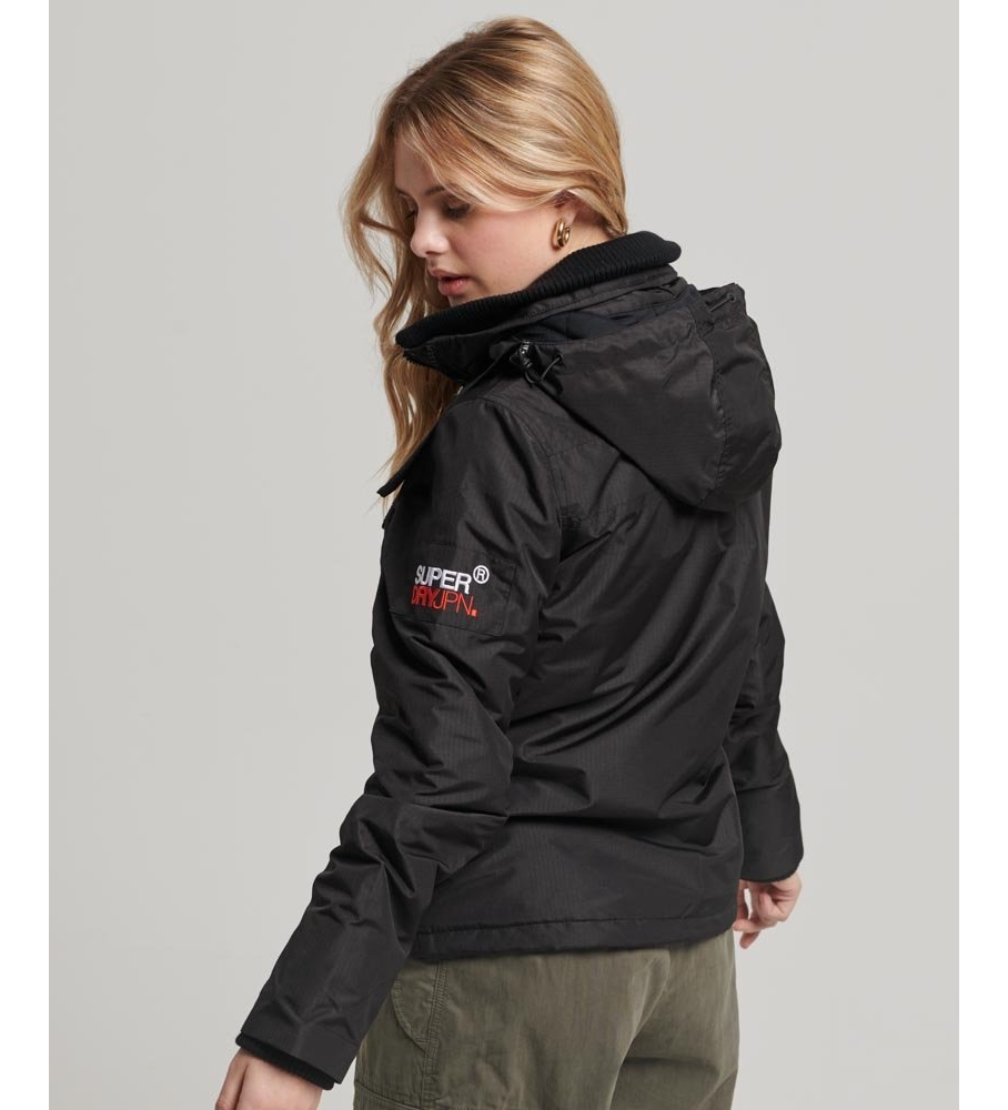 Jaqueta corta-vento Superdry Mountain SD-Windcheater, preta