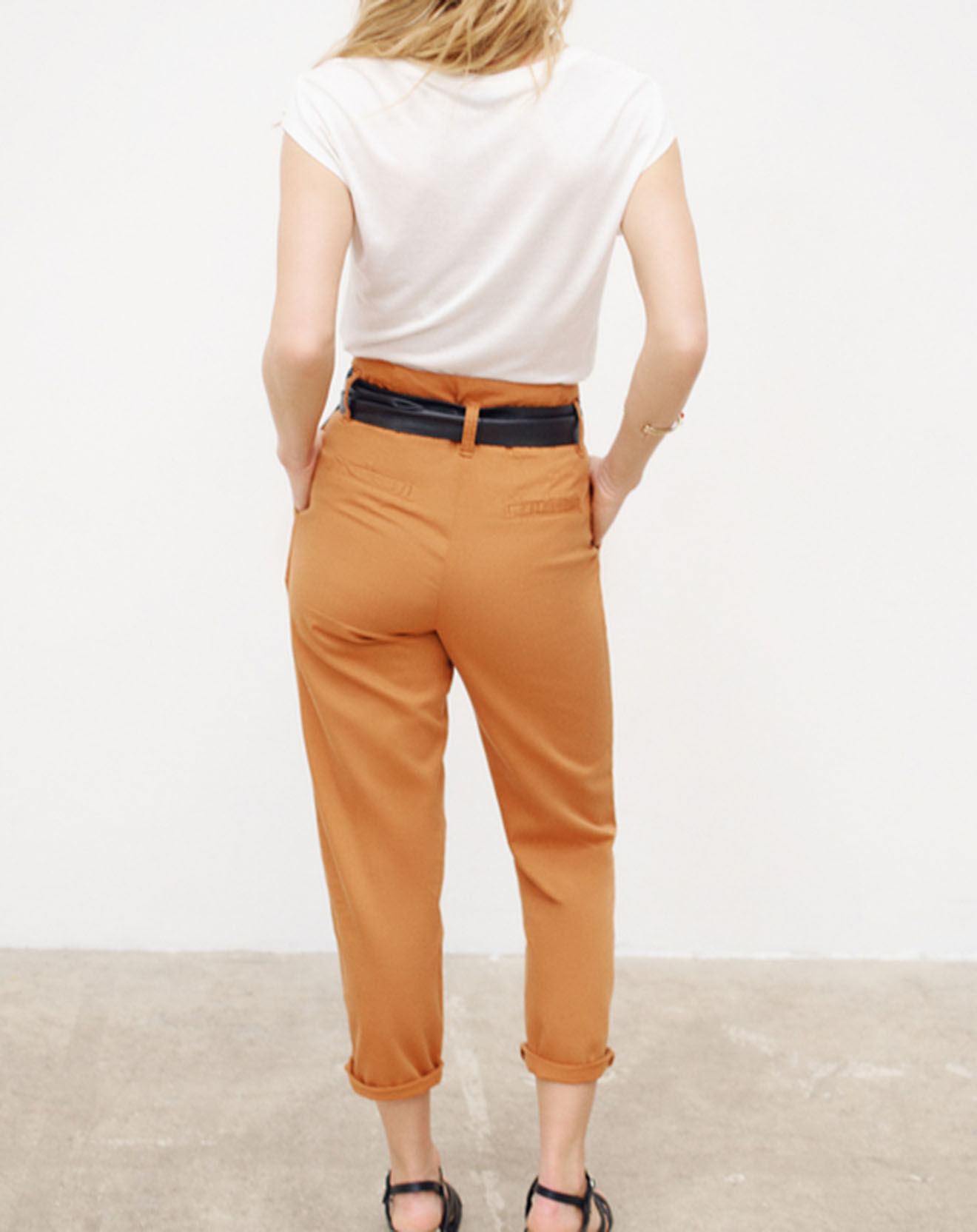 Caroll Pantalon 7/8 fuselé June tabac