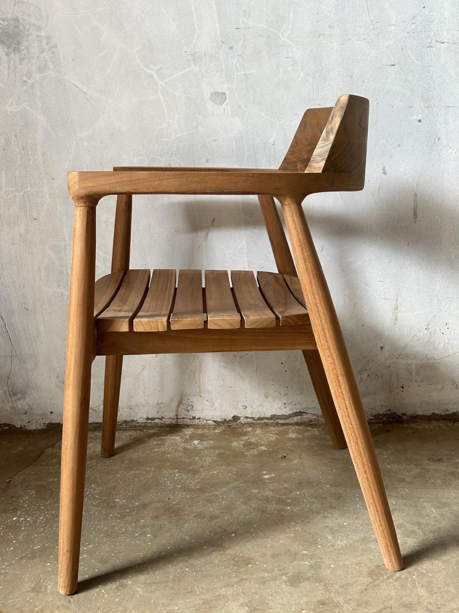 Teak-Sessel 'Bendt', B 55 cm, T 57 cm, H 75 cm günstig bestellen