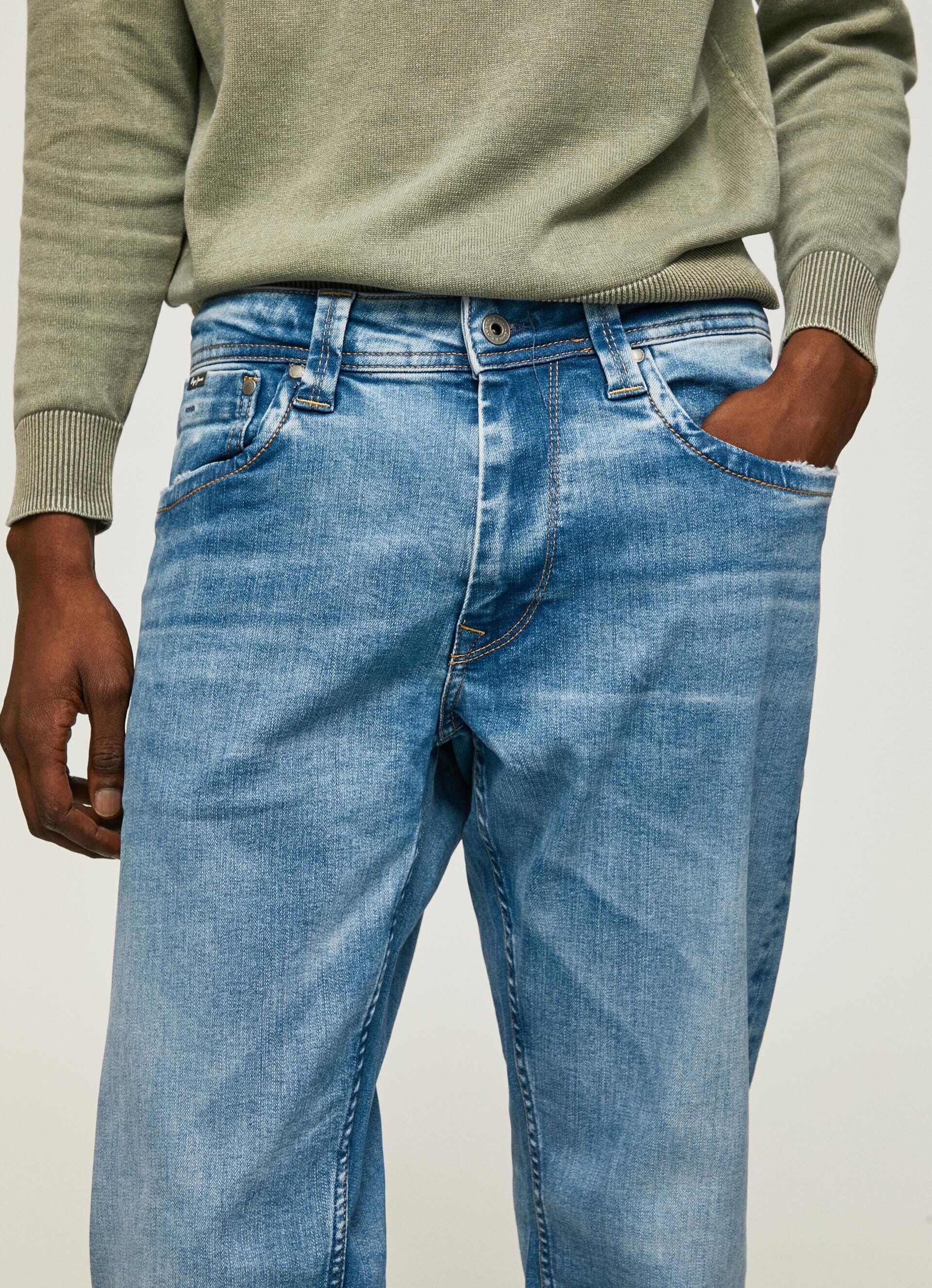 Calça jeans com modelagem Cash Fit e cintura regular - jeans