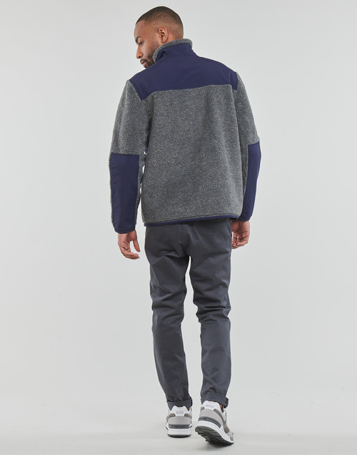 Polo Ralph Lauren - POLAIRE SHERPA ZIPPEE Gris / Marino