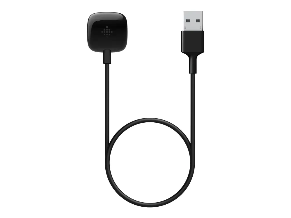 [OUTLET] - Fitbit Versa 3 - Blødt guld-aluminium - smart ur med bånd - silikone - midnat - båndstørrelse: S/L - Wi-Fi, NFC, Bluetooth