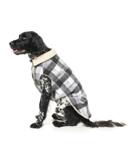 Fuzzyard The Lumberjack Grijs&Wit - Hondenkleding