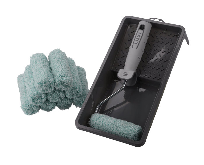 Malerrullesæt 10 cm 12 dele - Luxi