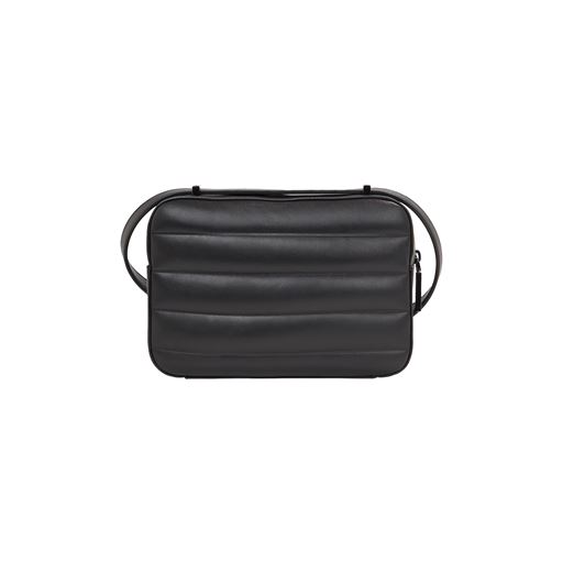 Calvin Klein Line Quilt Camera Crossbody Taske, Black