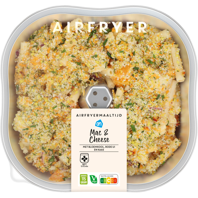 AH Airfryermaaltijd mac & cheese