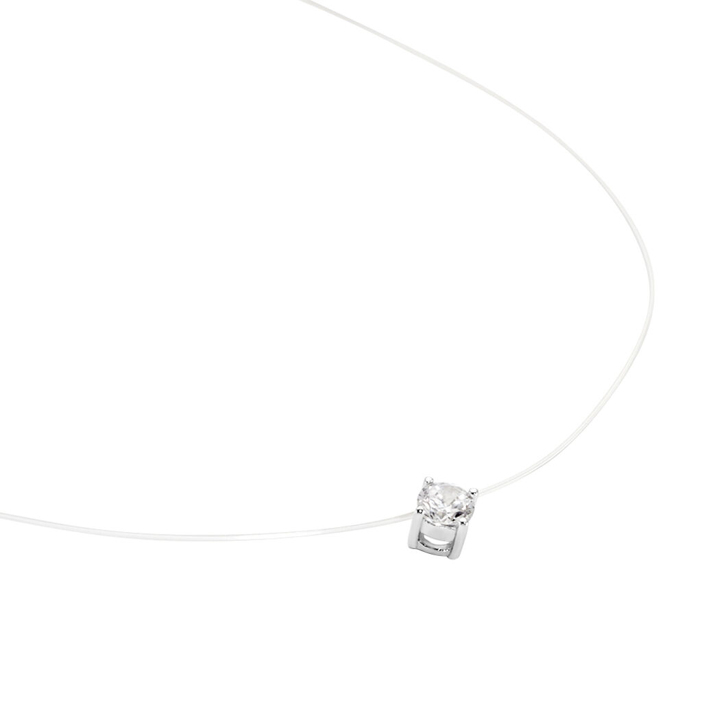Collier Nylon Argent Blanc Oxyde